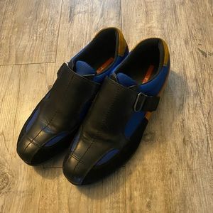 PRADA Blue Orange LEATHER DRESS CASUAL men’s